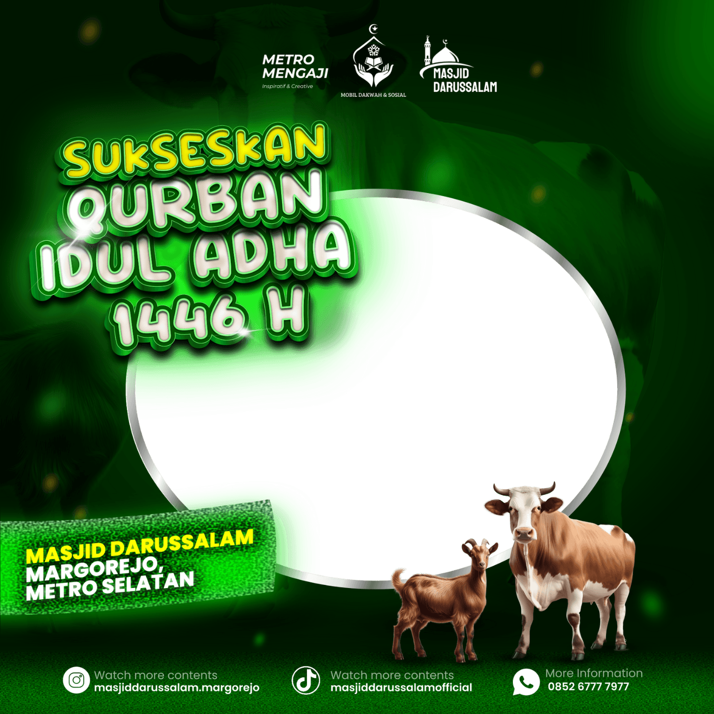 QURBAN IDUL ADHA MASJID DARUSSALAM