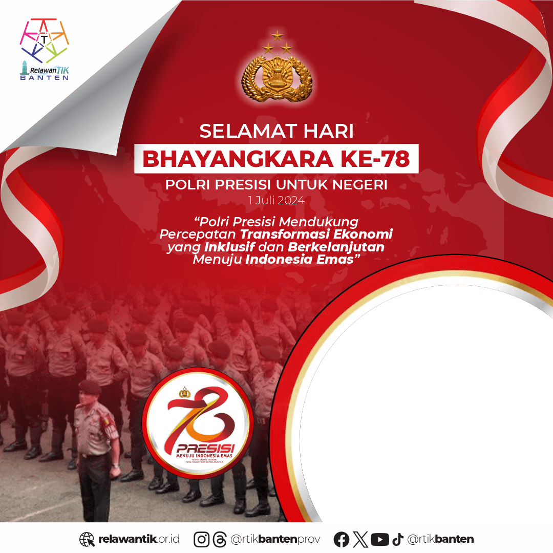 Ucapan Hari Bhayangkara 78 dari RTIK Prov. Banten
