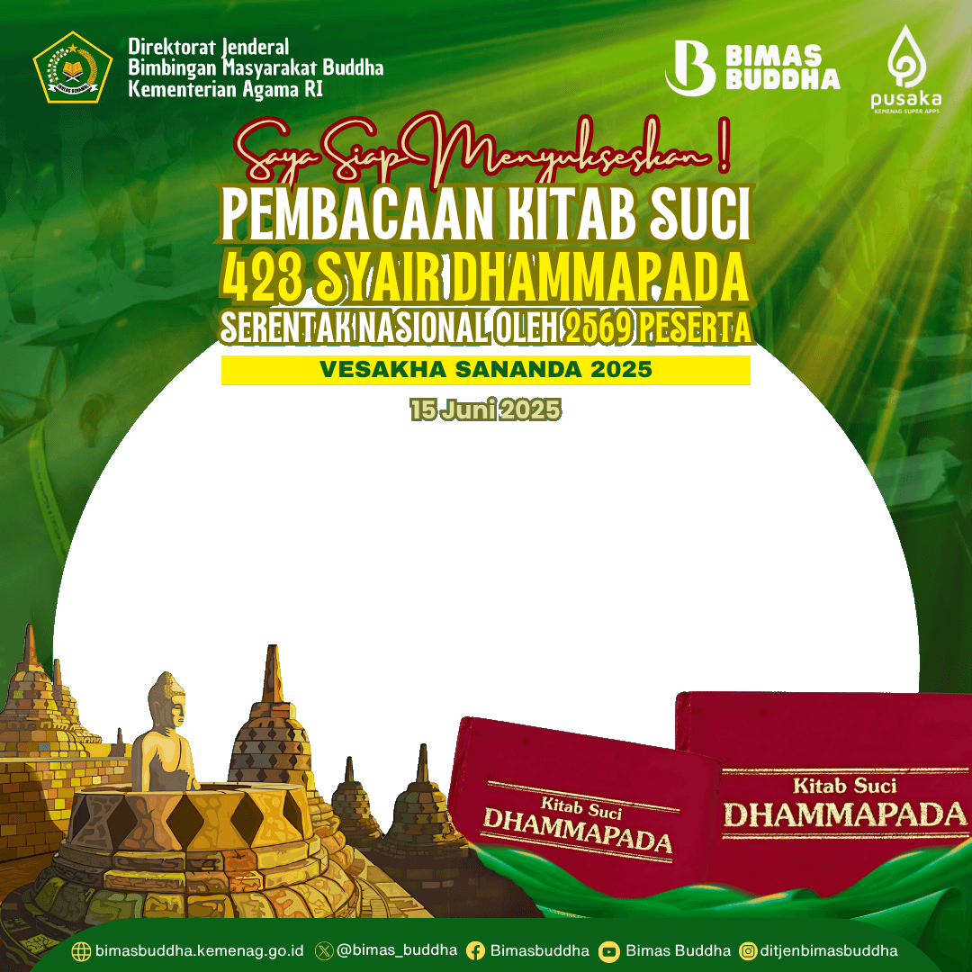 Pembacaan Kitab Suci 423 Syair Dhammapada Serentak Nasional Oleh 2569 Peserta