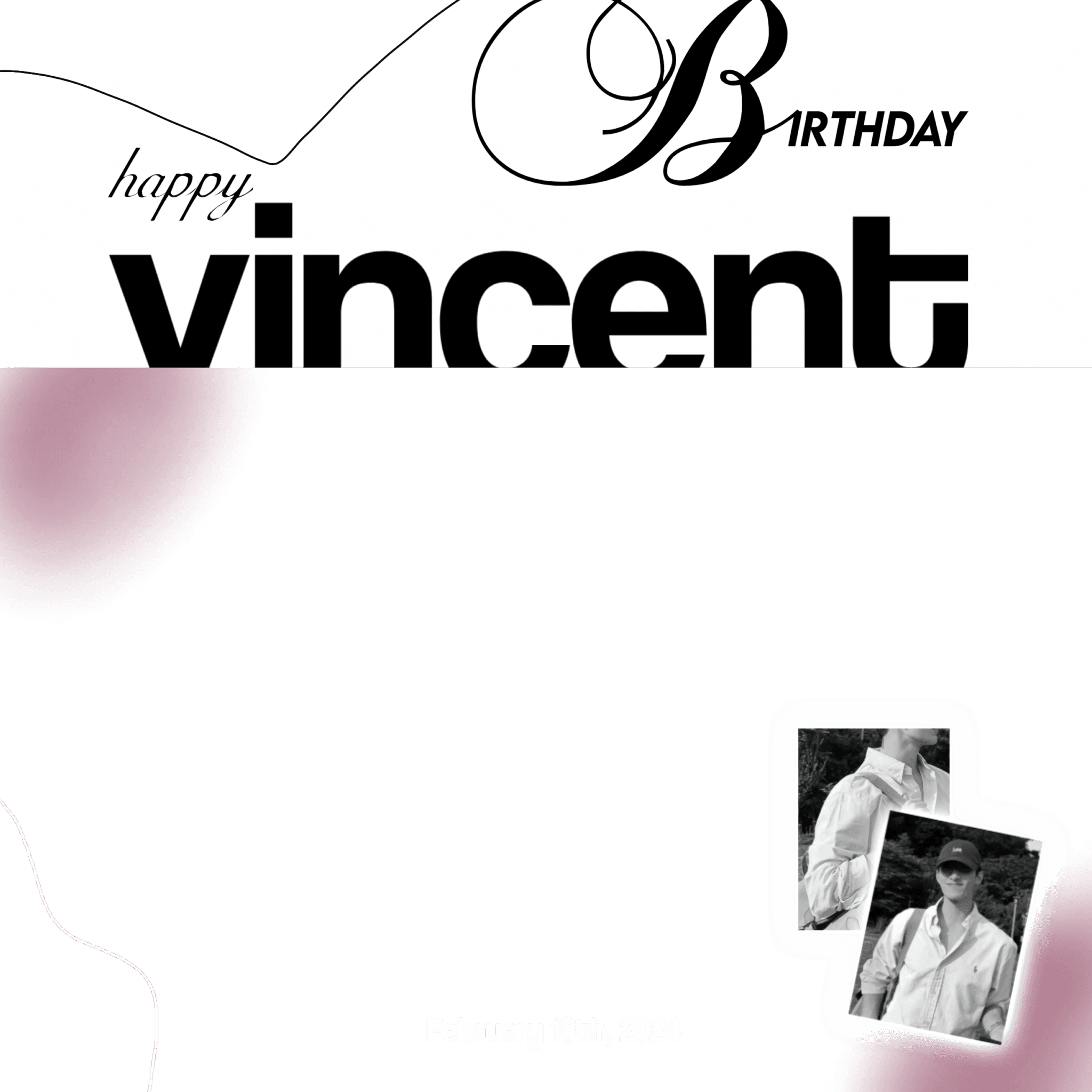 HBD VINCENT