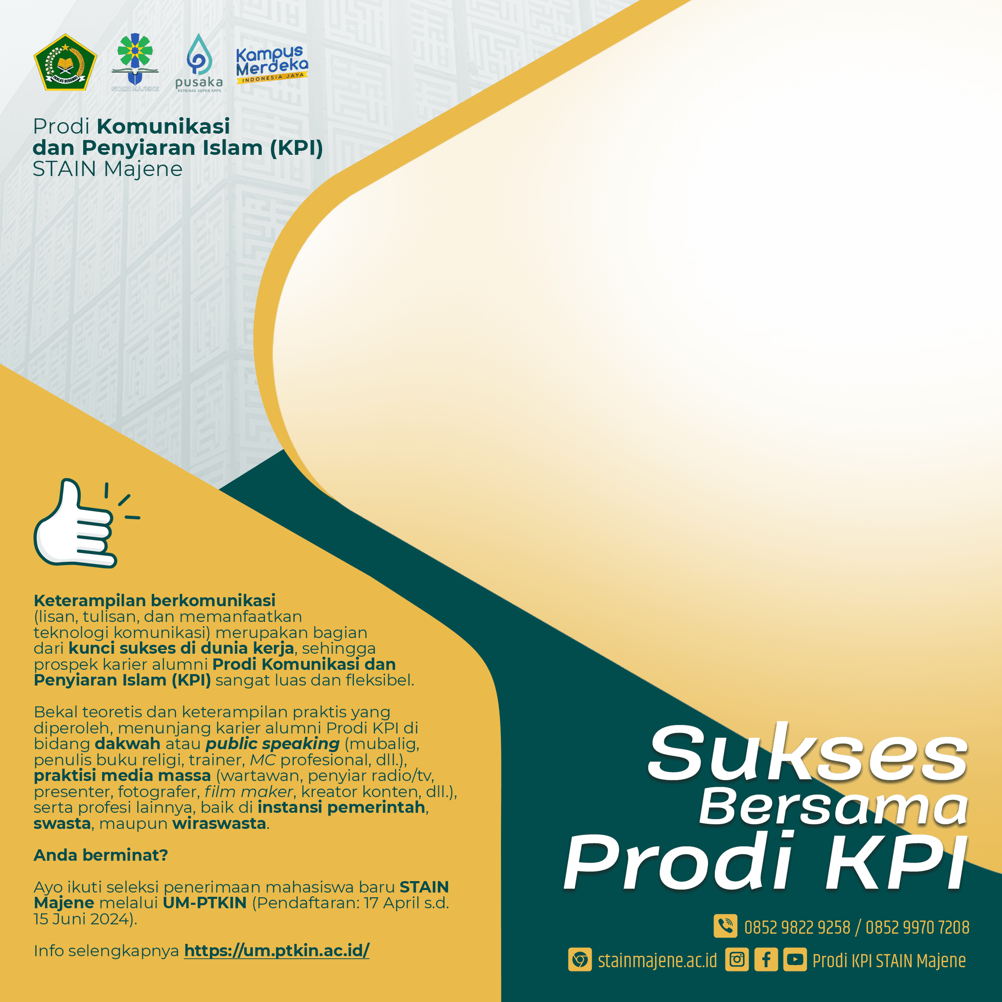 #SuksesBersamaProdiKPI | UMPTKIN 2024