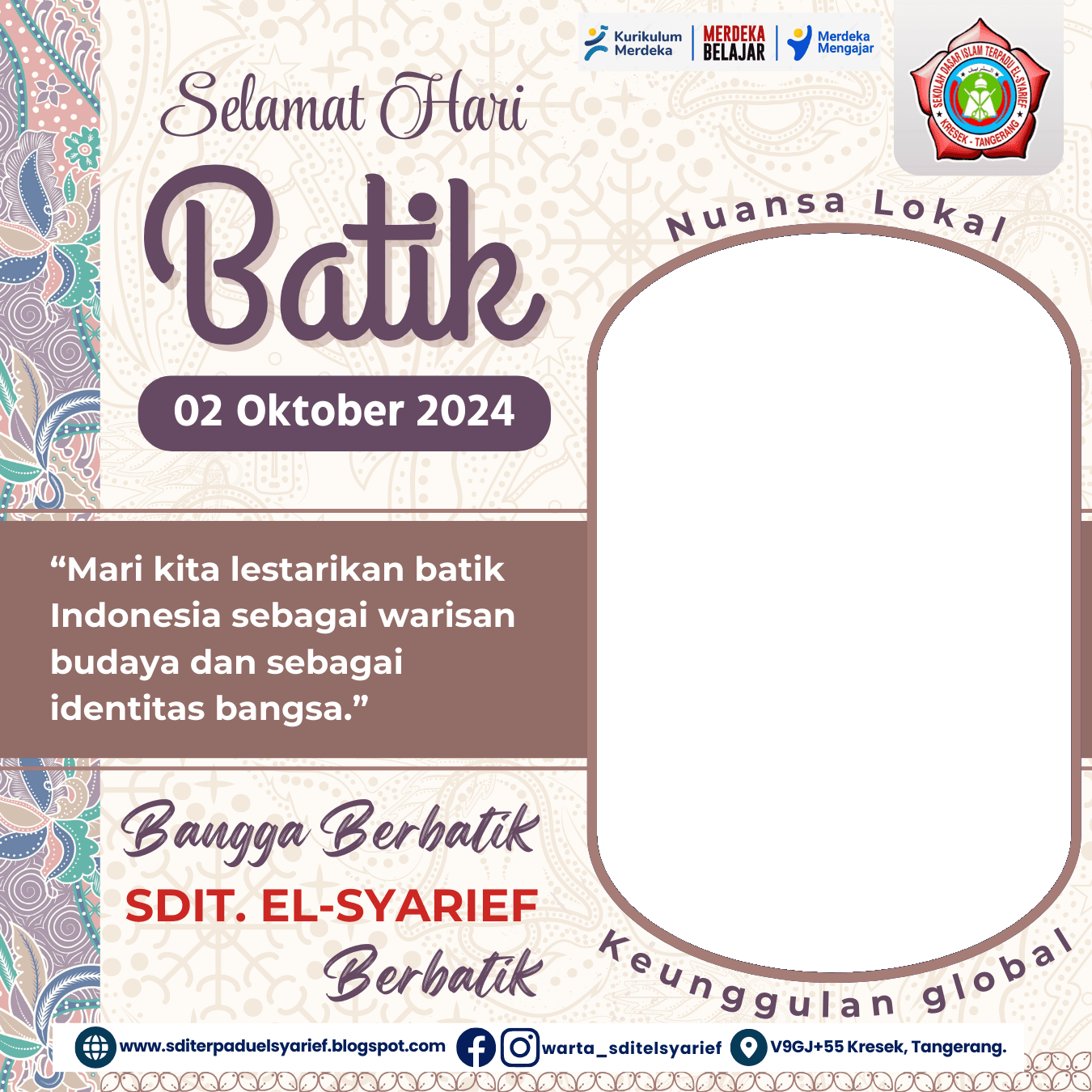 hari batik nasional 2024_sditelsyarief