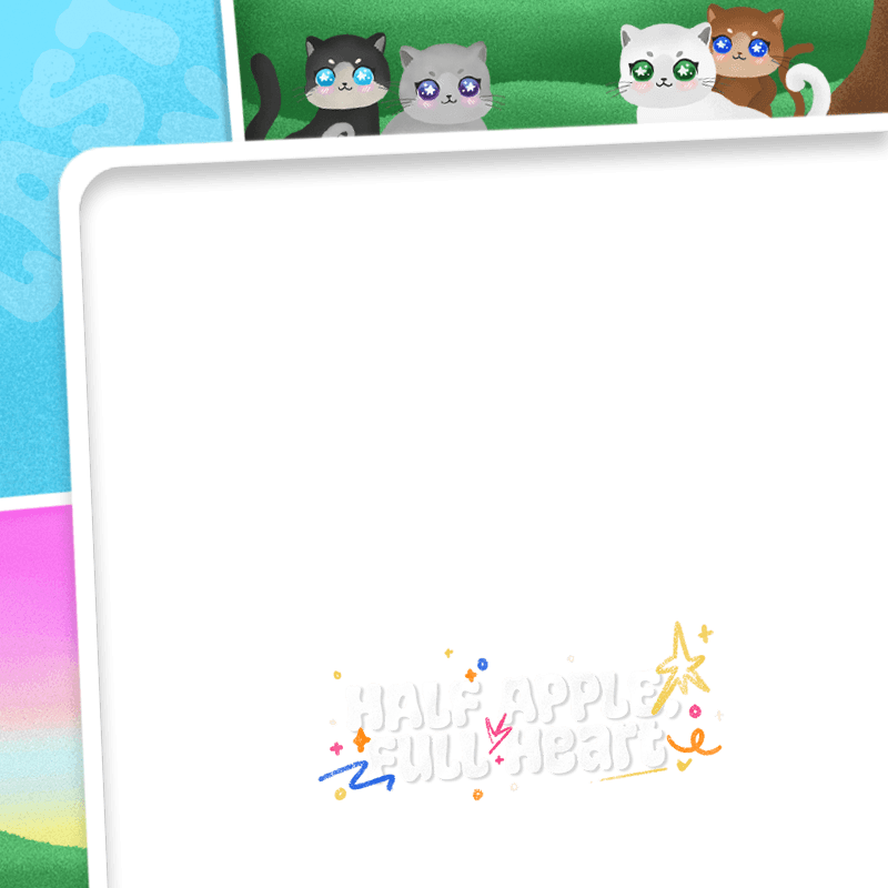 HALF APPLE, FULL HEART