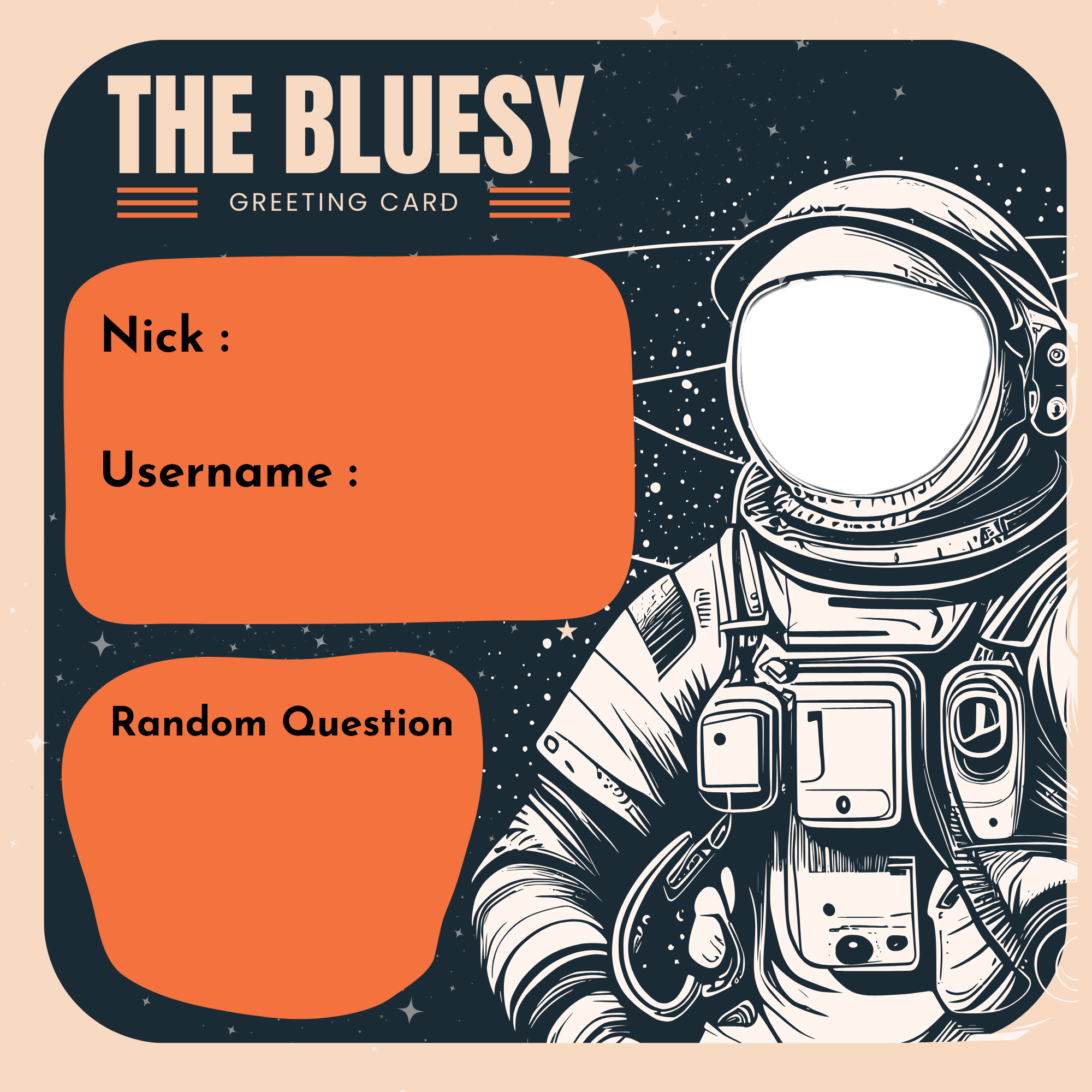 The Bluesy Greeting Card