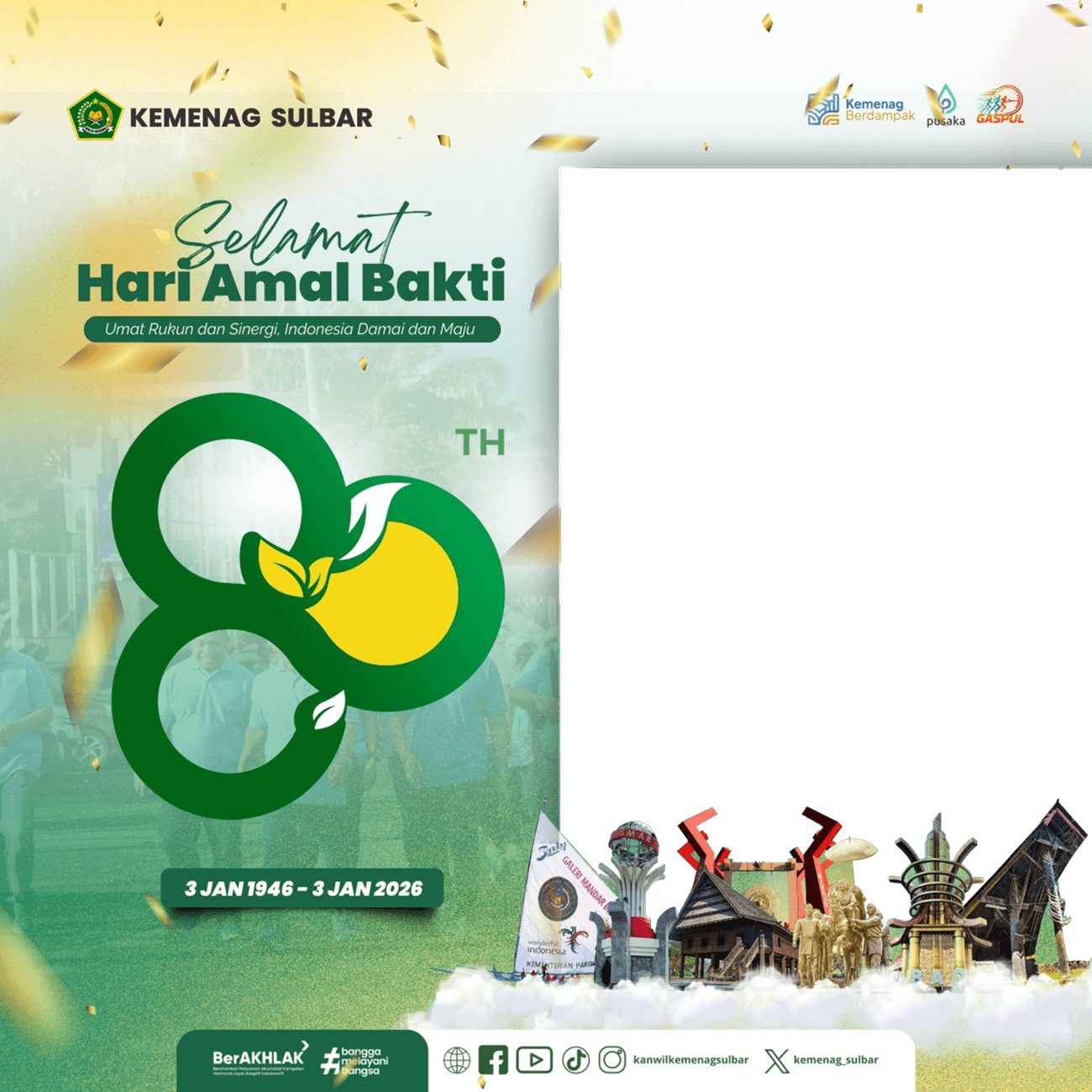 Selamat HAB 80 Kemenag Sulbar