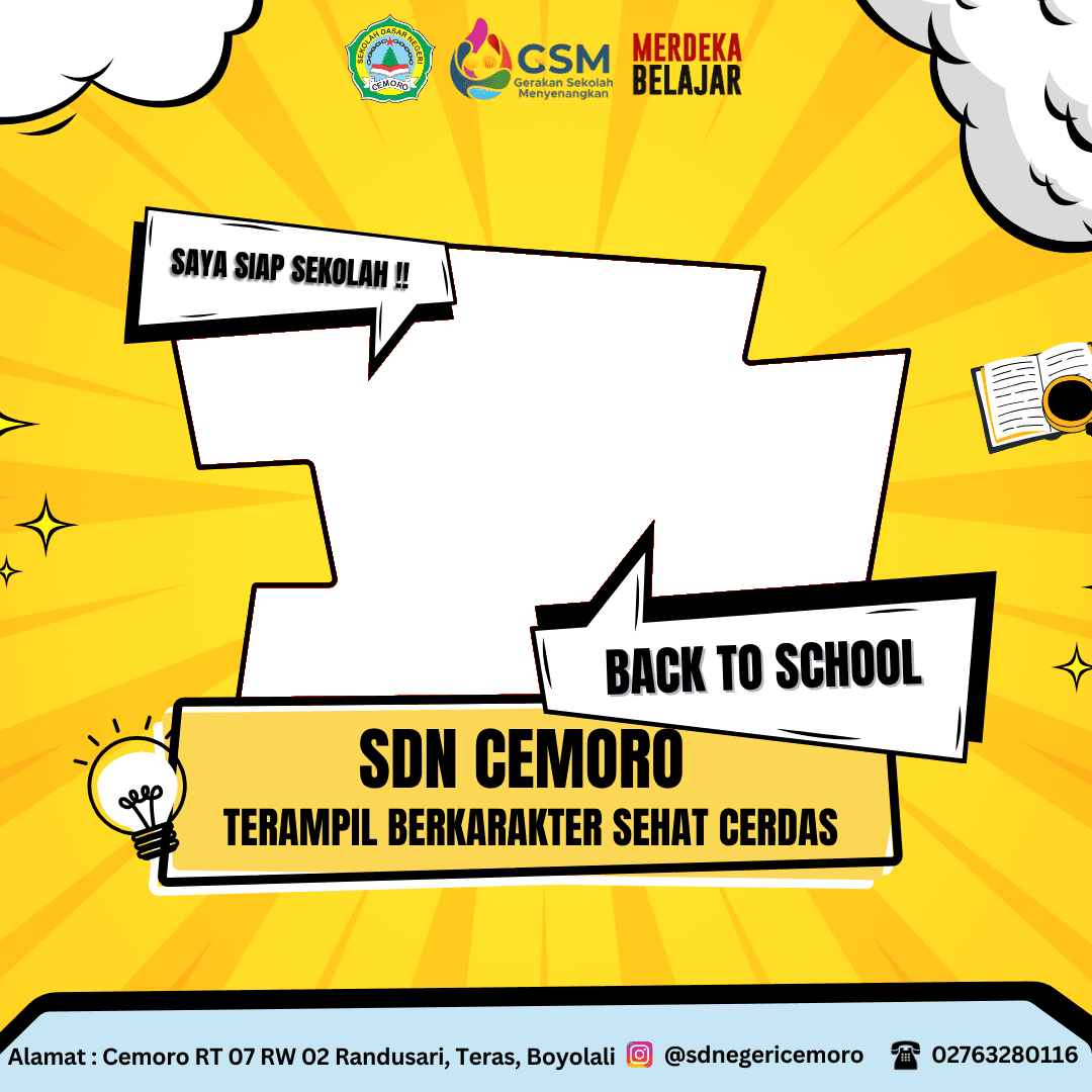 BACK TO SCHOOL SDN CEMORO