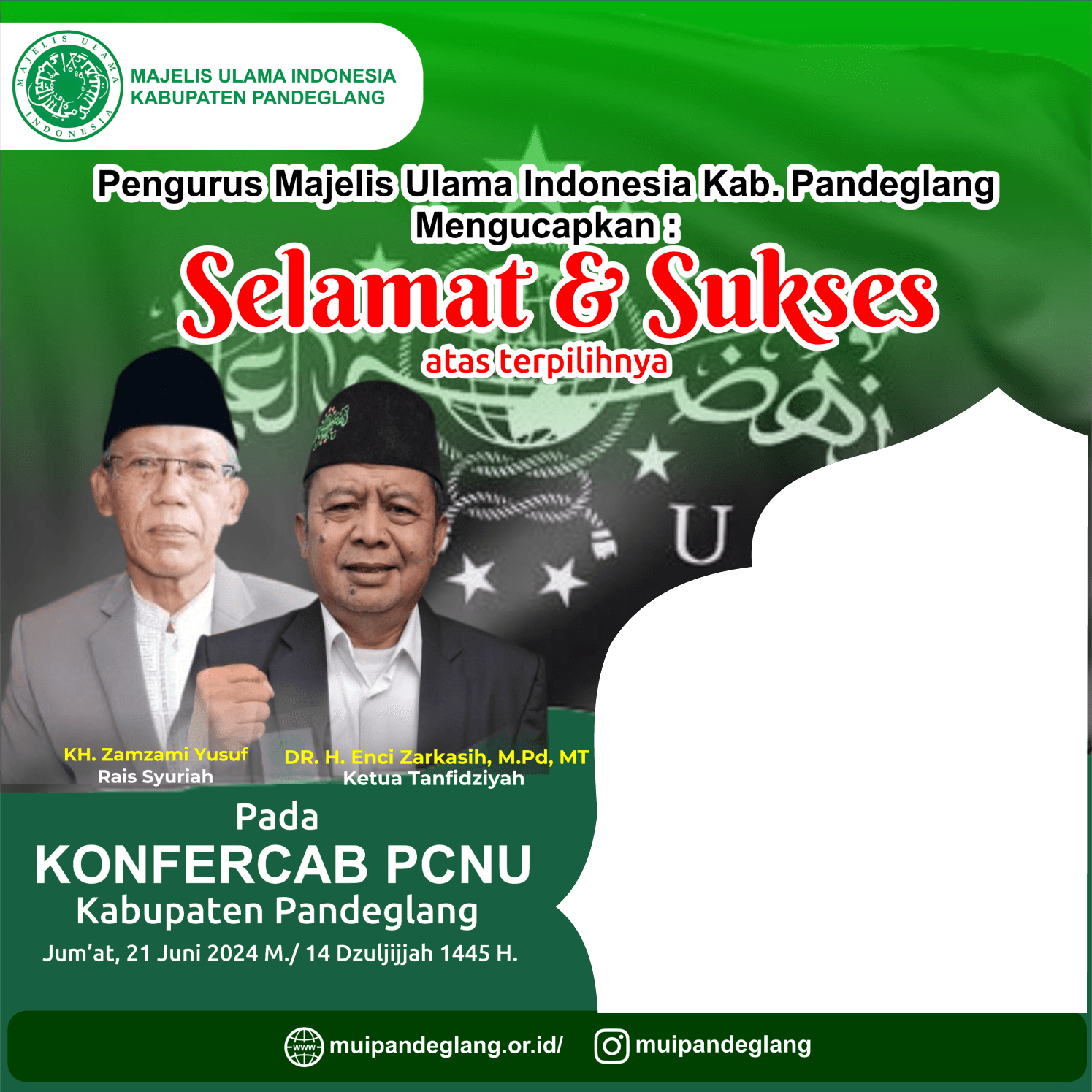 Selamat  PCNU Pandeglang