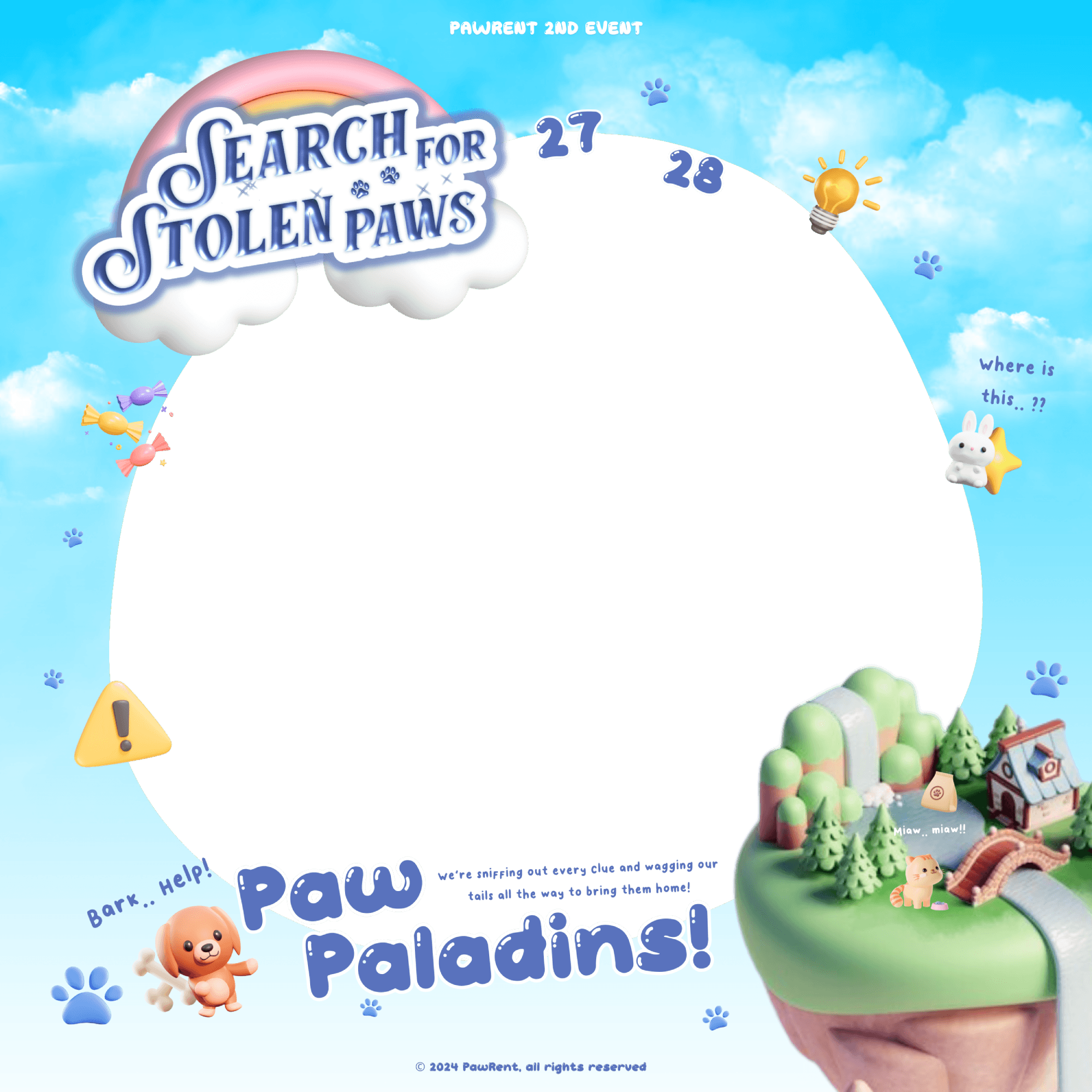 2nd Event - Search for Stolen Paws 🐾