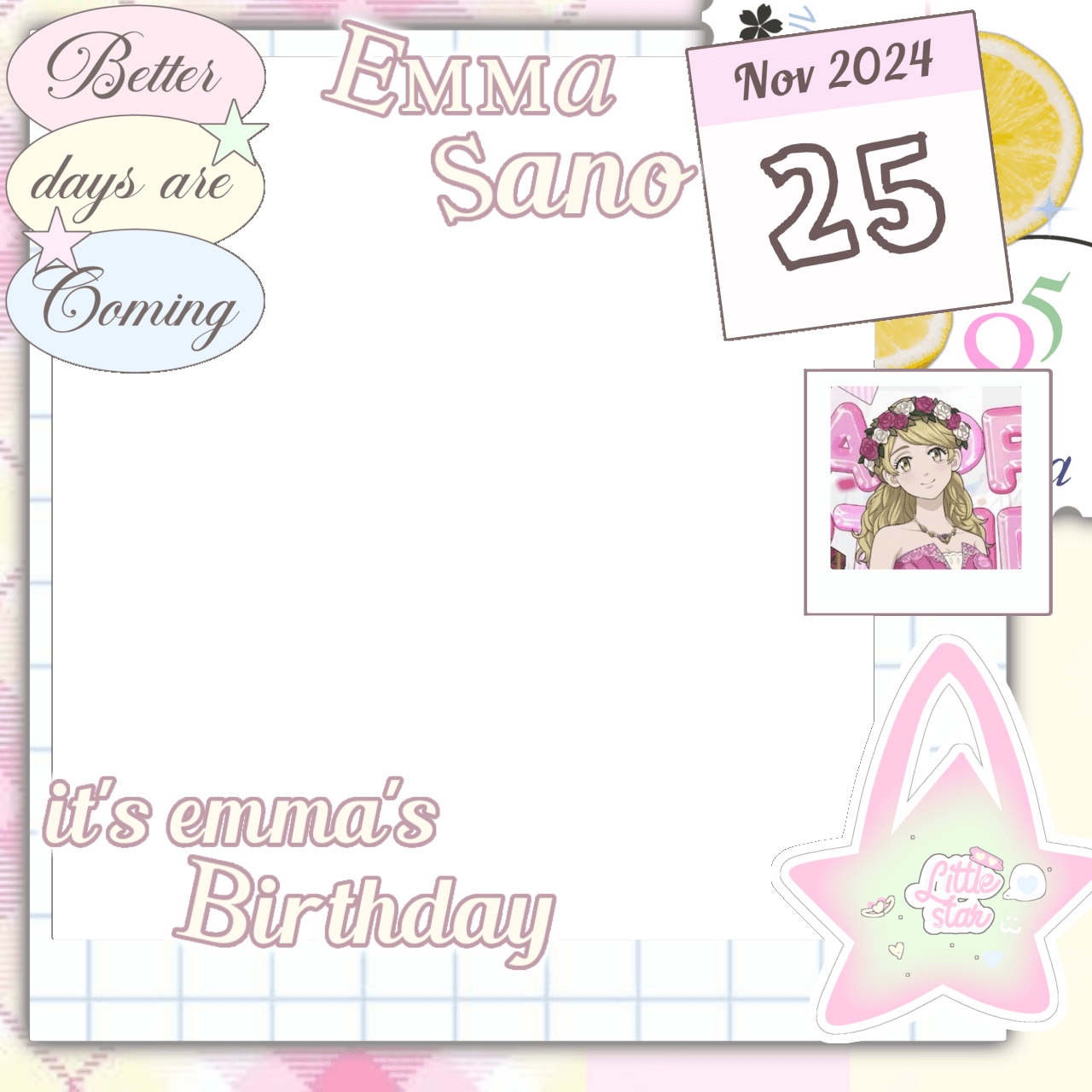 Emma Sano Birthday