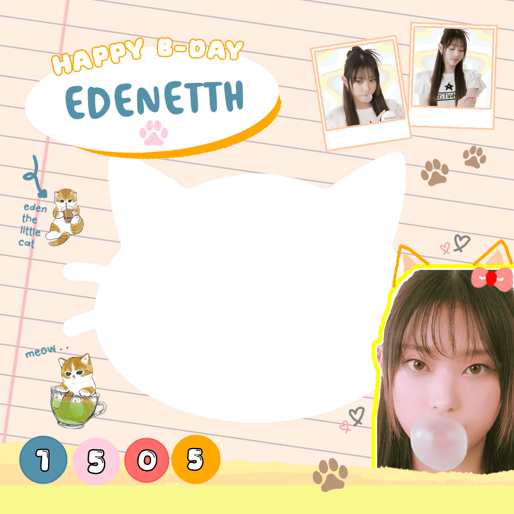 Happy birthday, Eden!