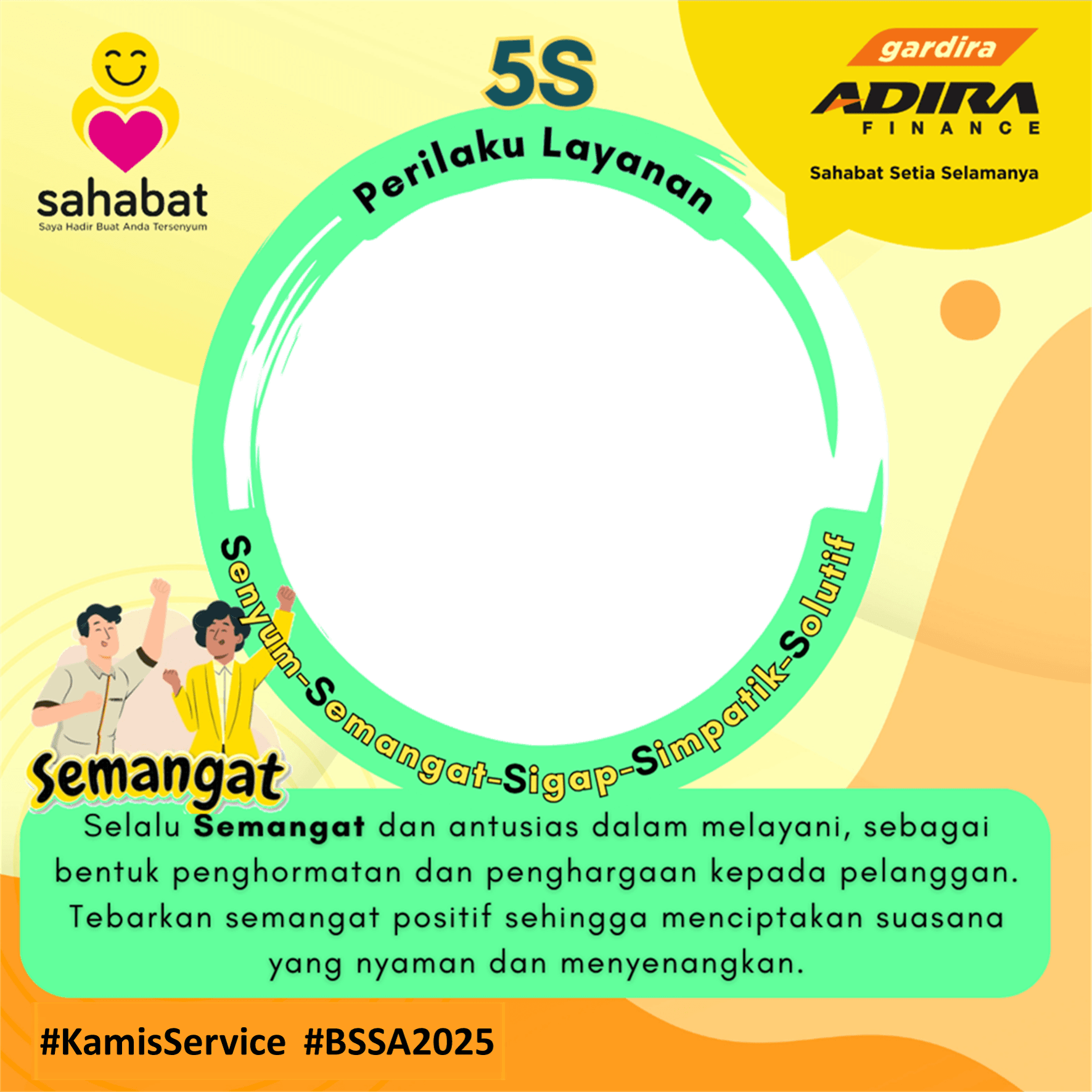 Perilaku Layanan 5S "Semangat"