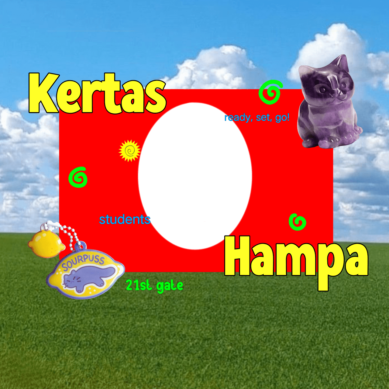 Badge Siswa Kertas Hampa