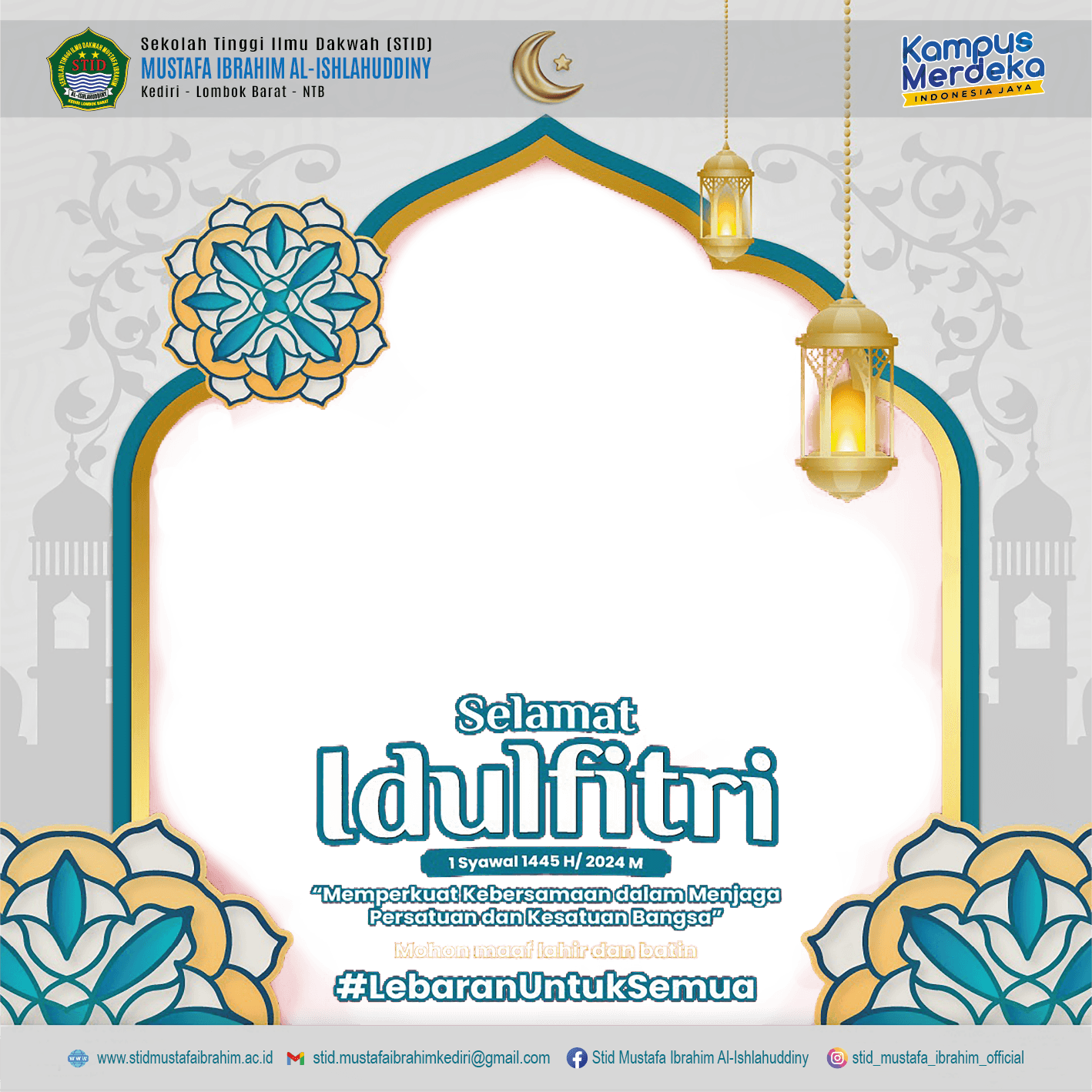 Ucapan Idul Fitri 1445 H STID Mustafa Ibrahim Al-Ishlahuddiny