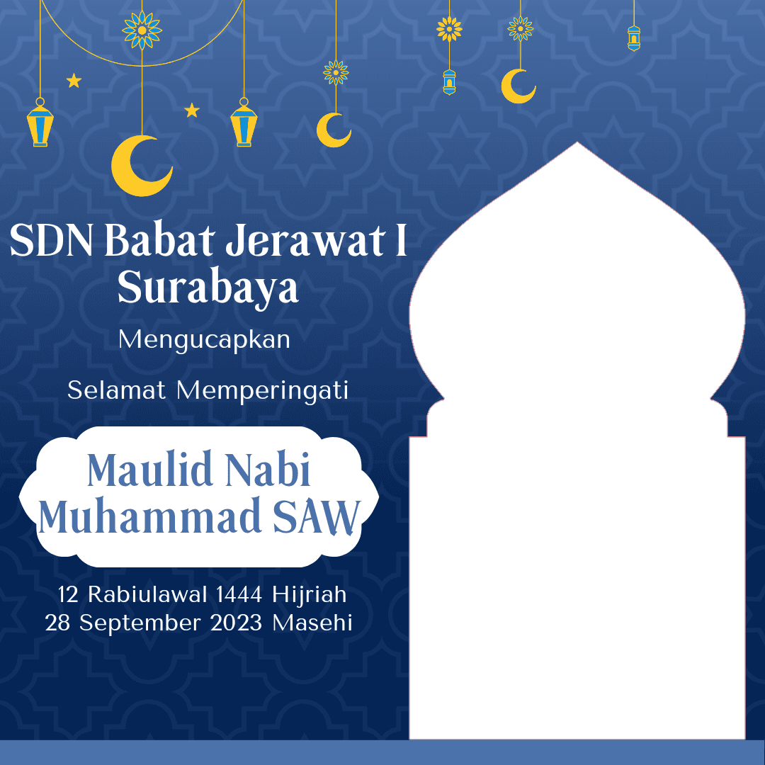 Peringatan maulid nabi SDN Babat Jerawat 1 Surabaya