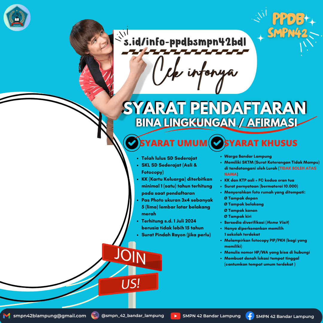 SYARAT PPDB BILING SMPN 42 BDL