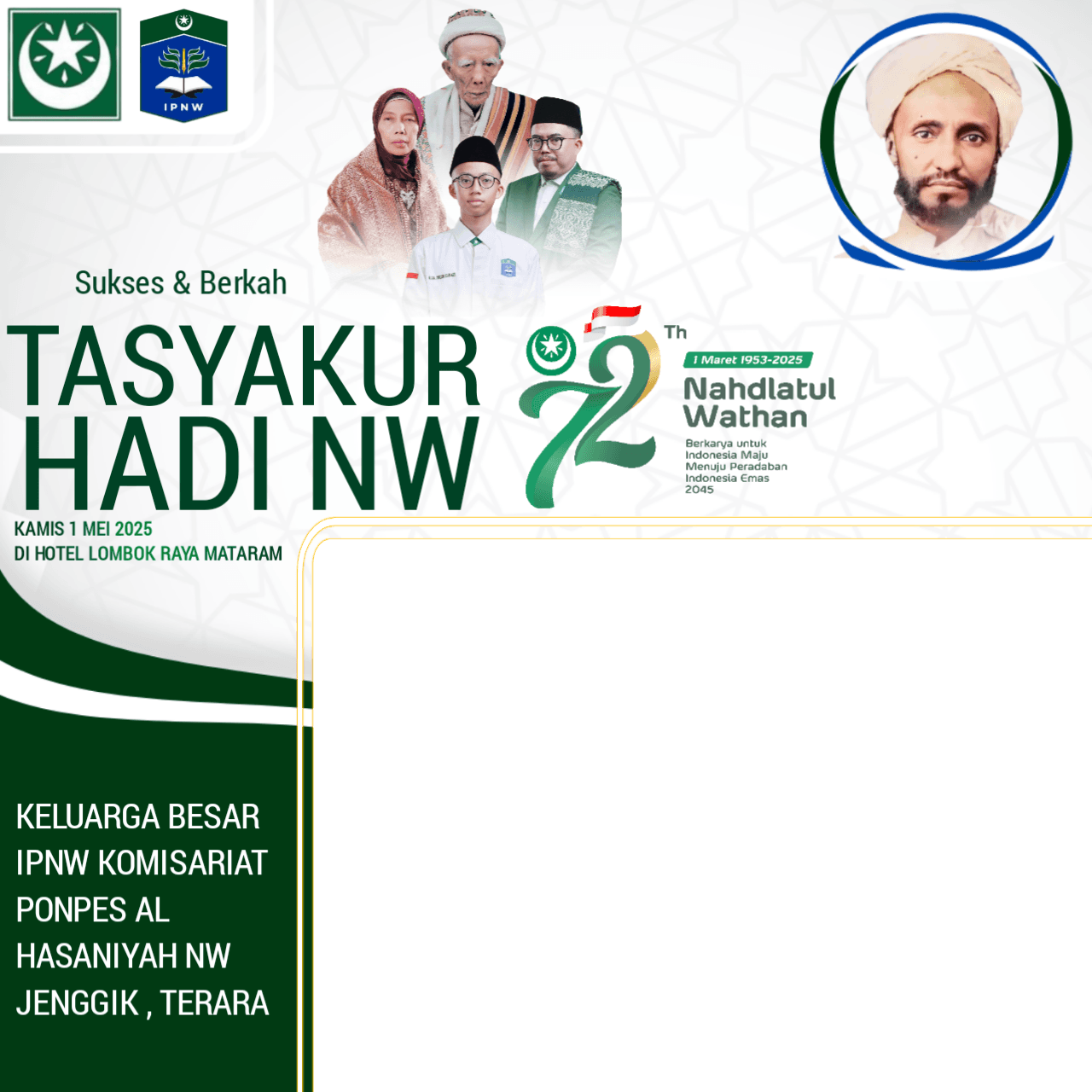 HADI NW KE-72 Tahun 