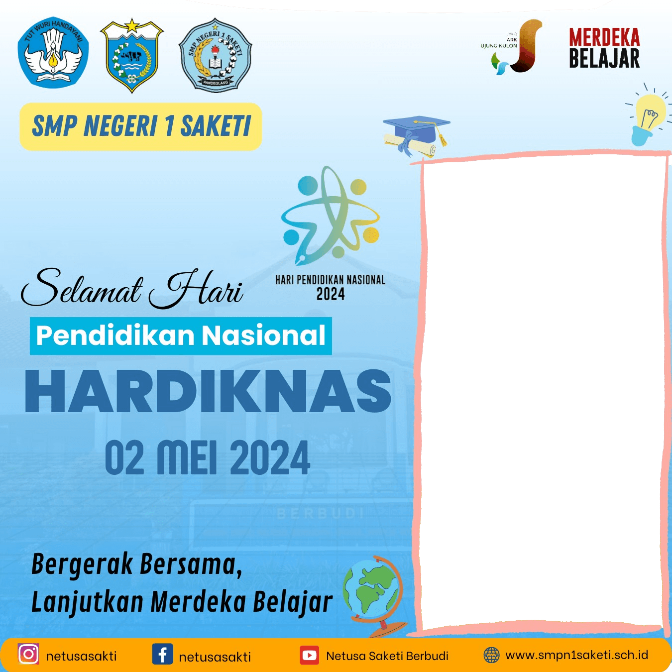 Kegiatan Hardiknas 2024 SMPN1SAKETI