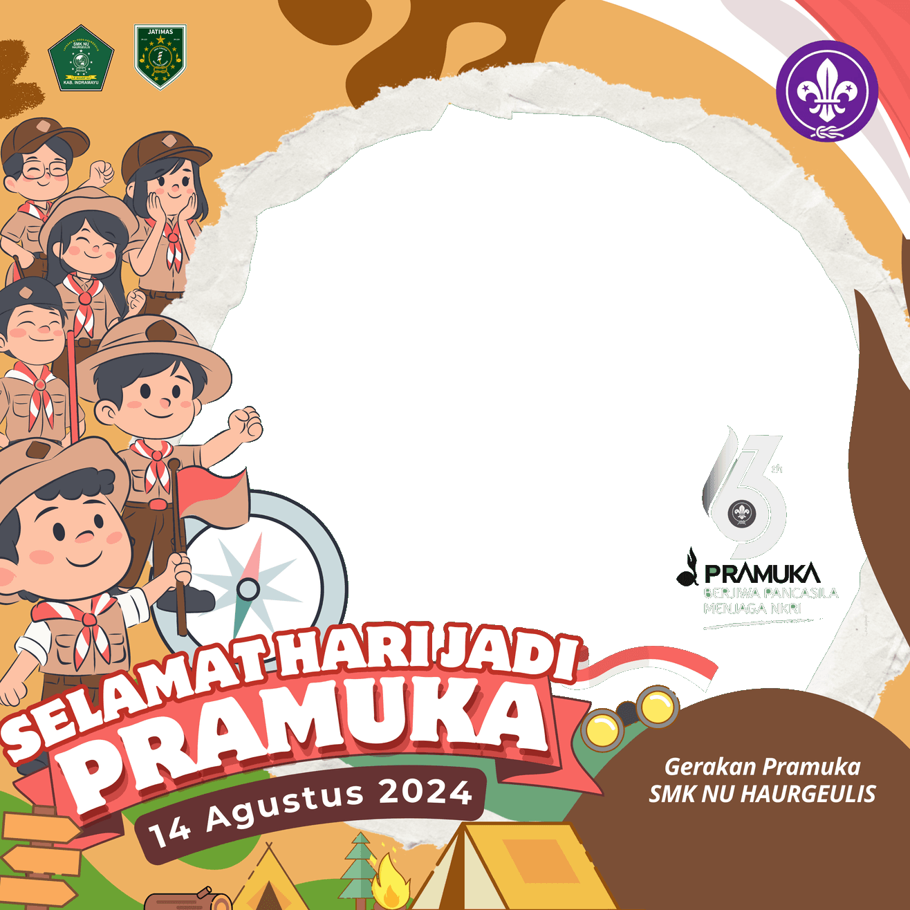 HARI JADI PRAMUKA KE 63 SMK NU HAURGEULIS