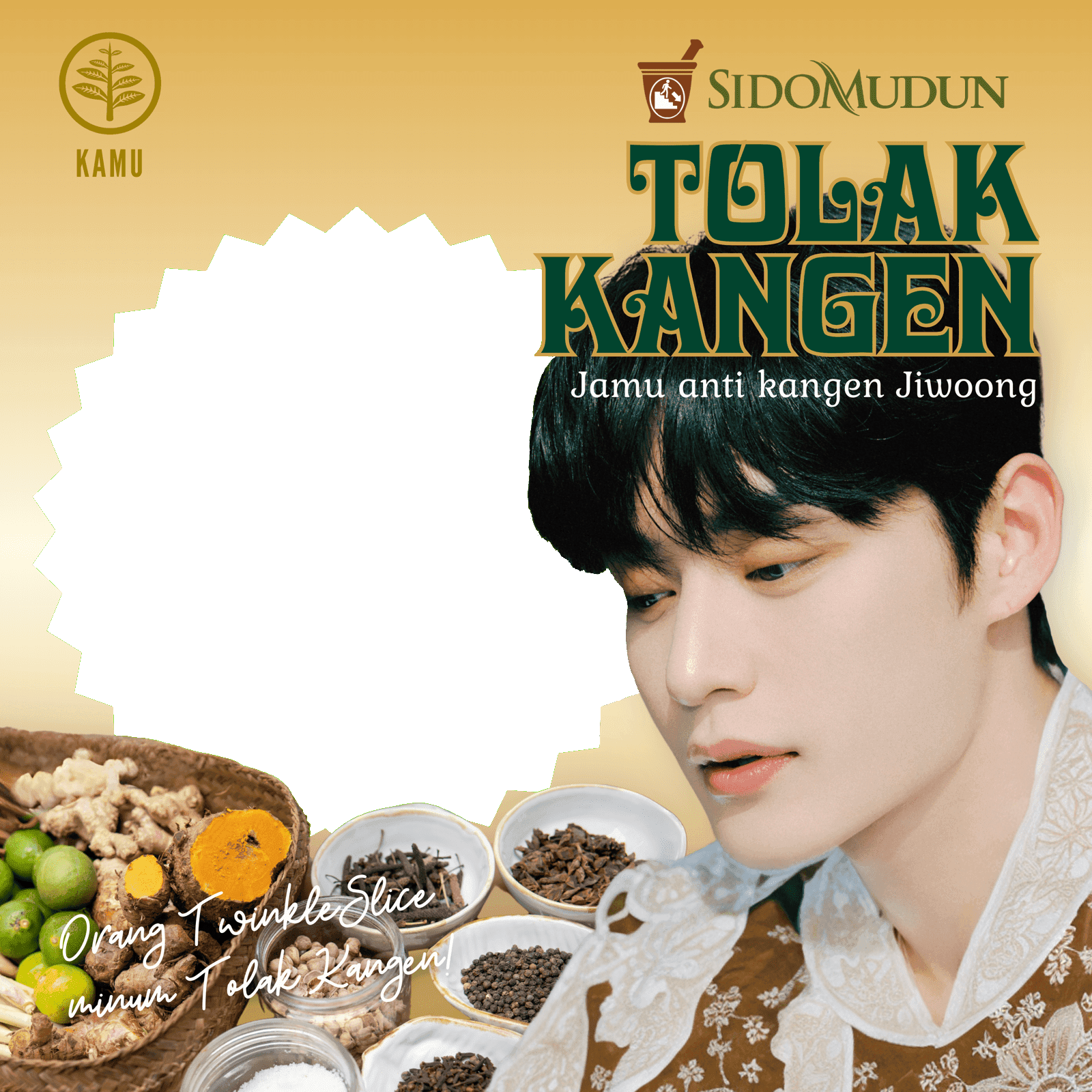 Tolak kangen Jiwoong.
