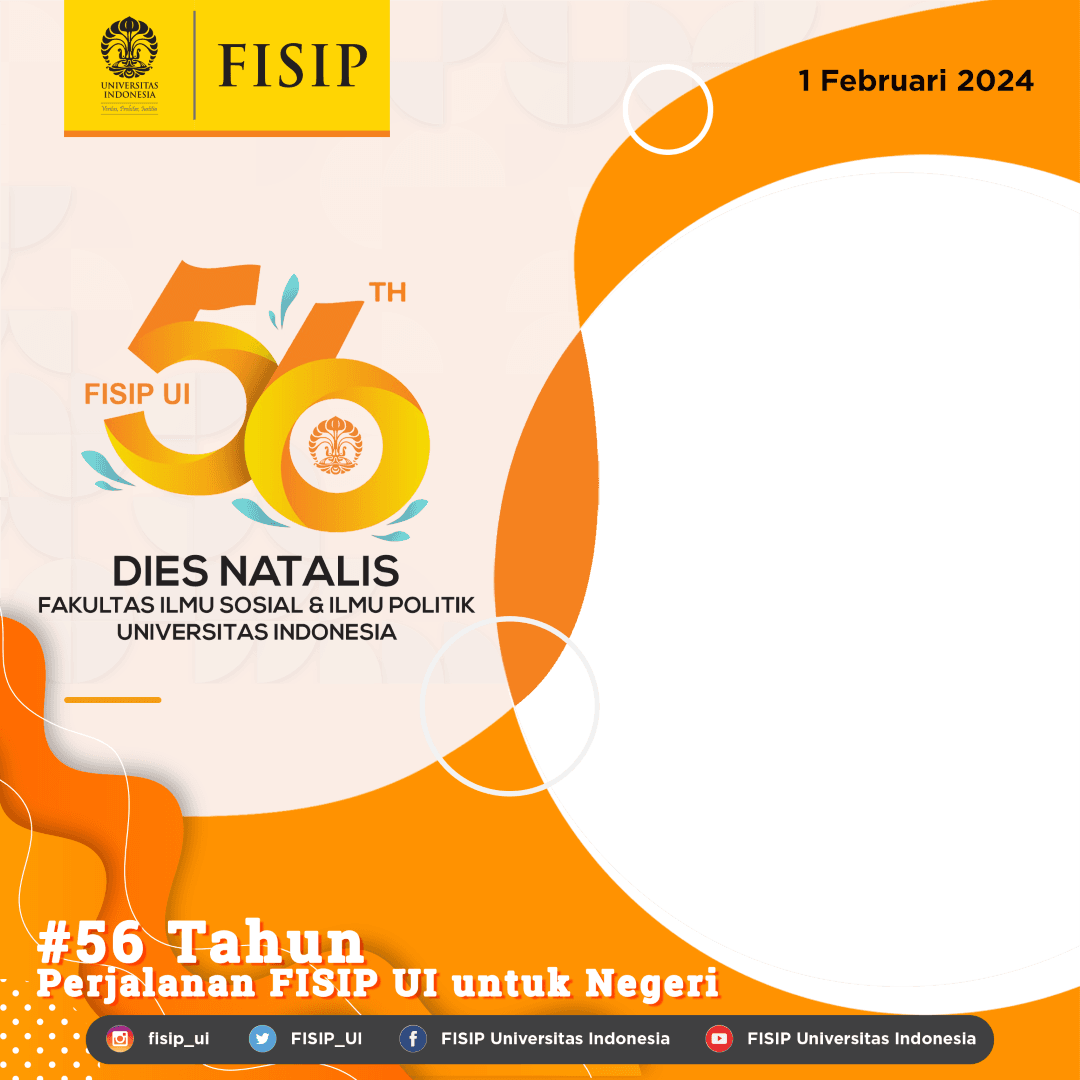 Banner Profile Picture Dies Natalis FISIP UI Ke-56