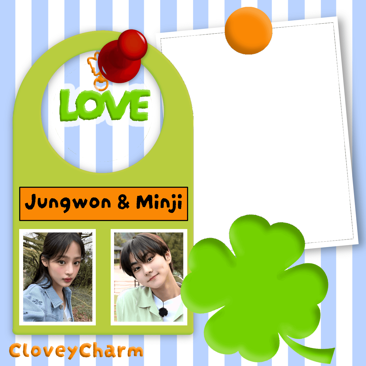 CloveyCharm Jungwon & Minji