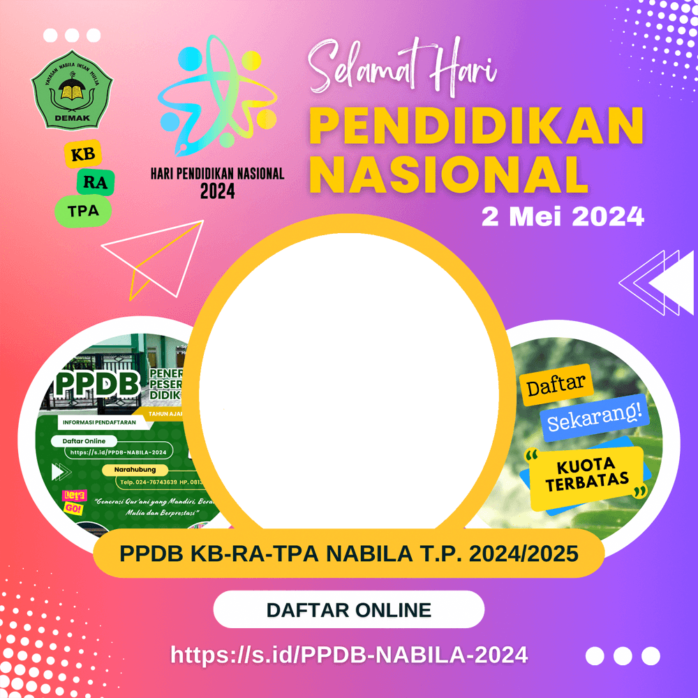 Selamat Hardiknas 2024 KB-RA Nabila Demak
