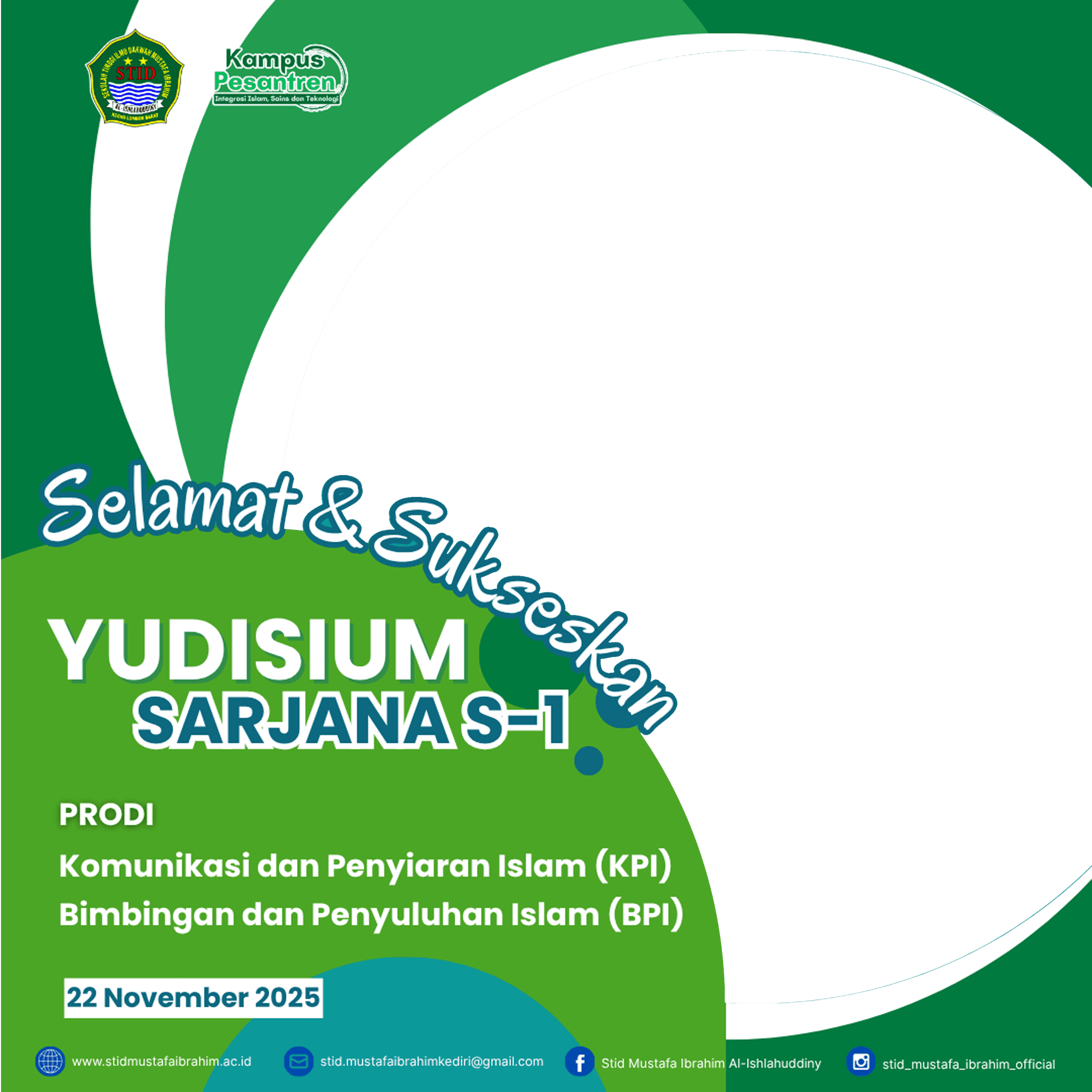 Selamat dan Sukseskan Yudisium Sarjana S-1 STID MIA 2025