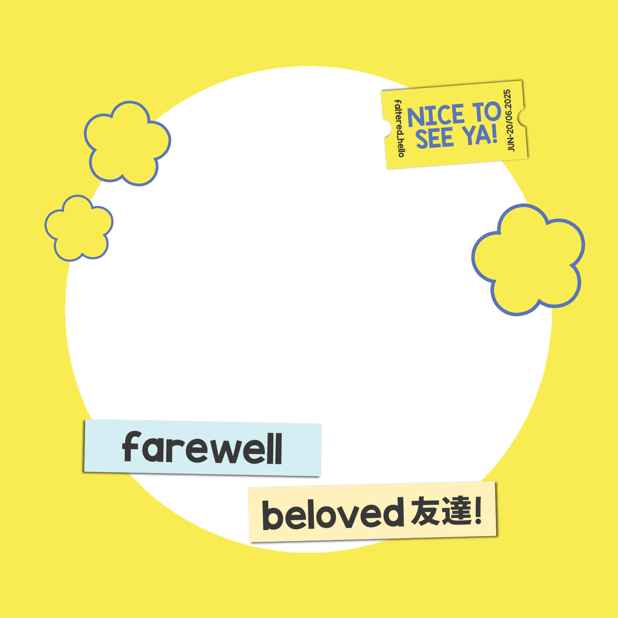 farewell tomodachi!