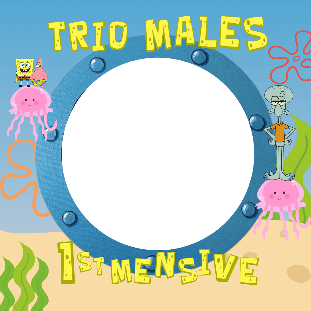 Trio Males 1st Mensive Spongebob