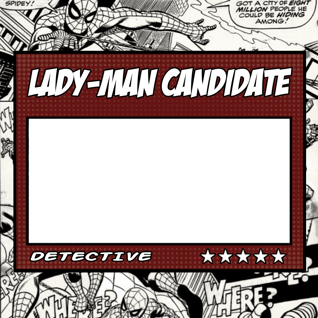 Lady-Man's ID for Detective.