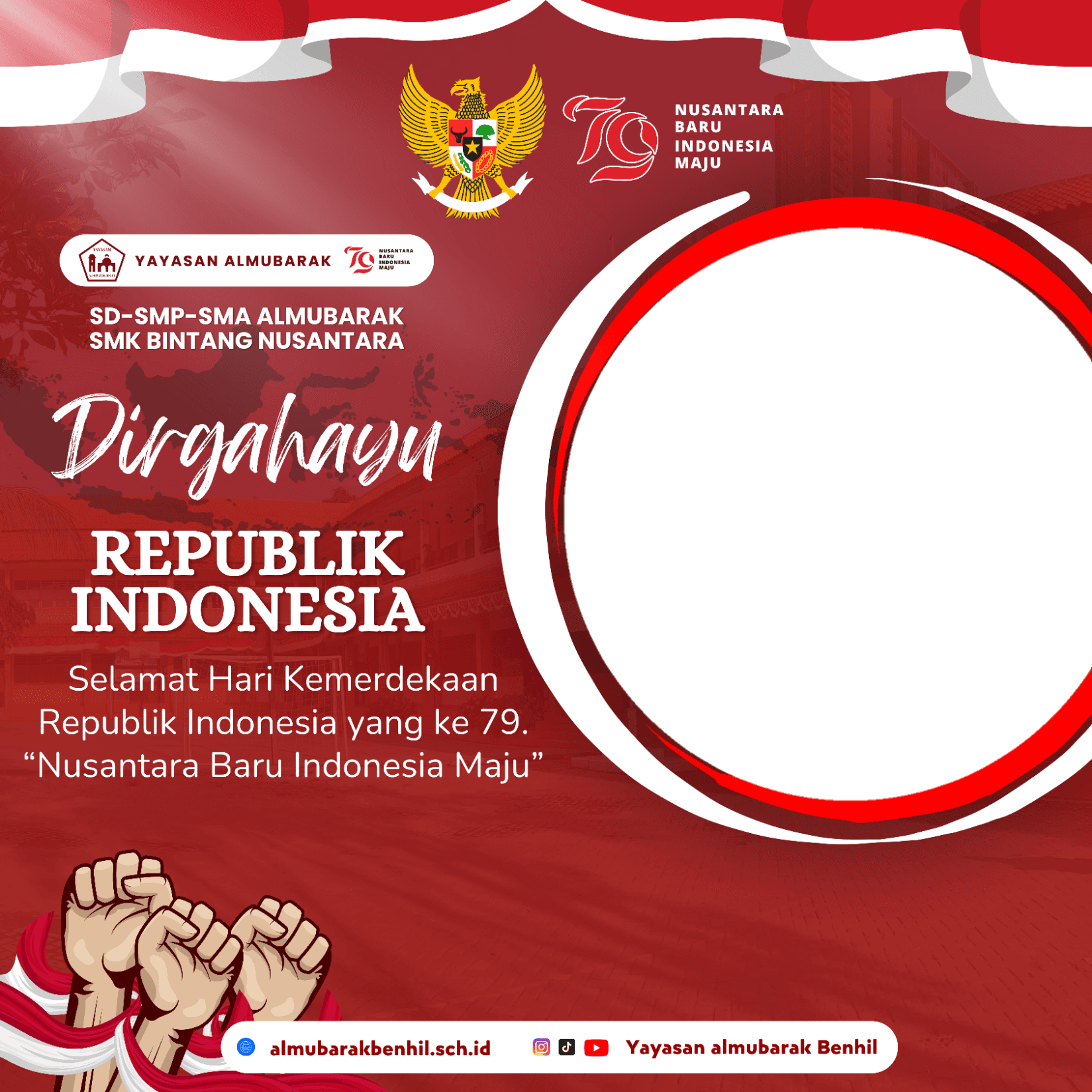 Meriahkan HUT RI ke-79 Yayasan Almubarak 