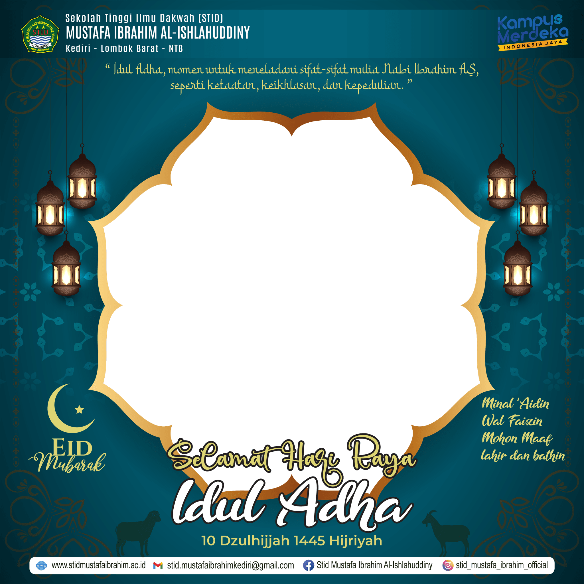 Selamat Hari Raya Idul Adha 1445 H - STID Mustafa Ibrahim Al-Ishlahuddiny