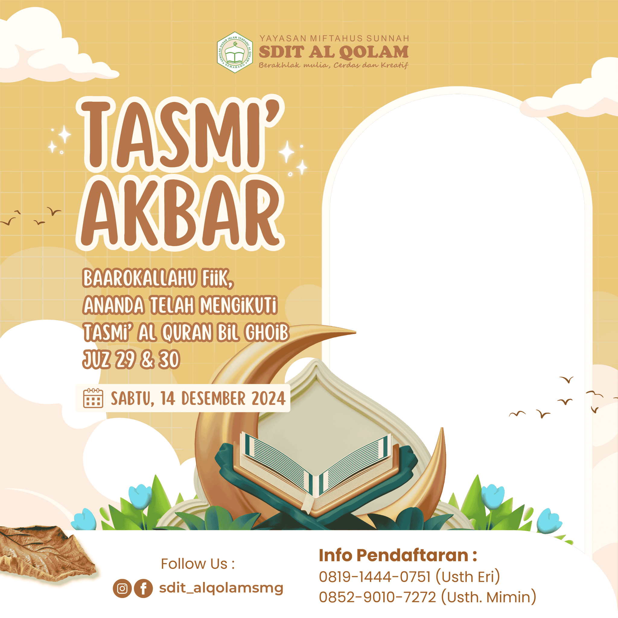 T*****N TASMI AKBAR SDIT AL QOLAM juz 29 dan 30
