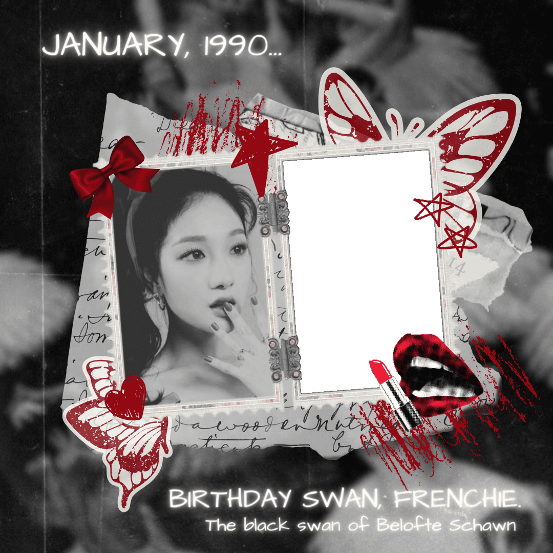 Birthday swan, Frenchie