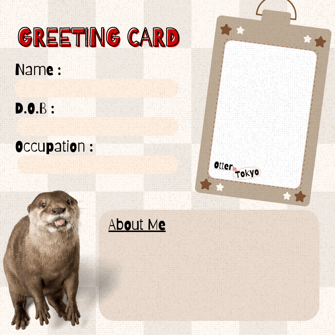 Otter Greeting Card