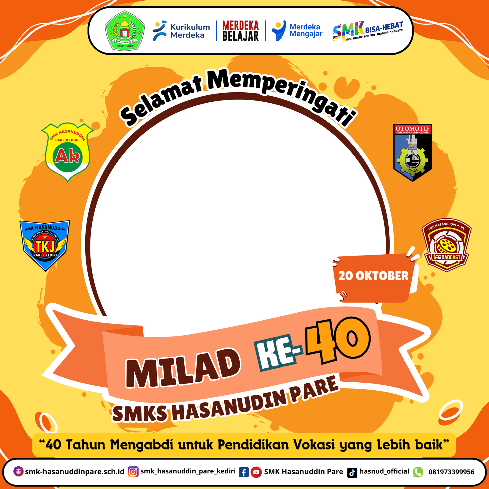 Milad Ke-40 SMKS Hasanudin Pare