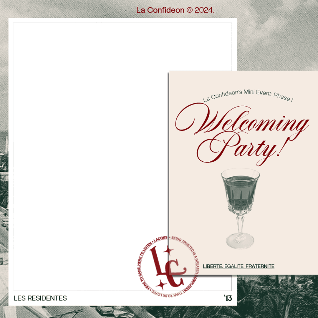 La Confideon's Welcoming Party.