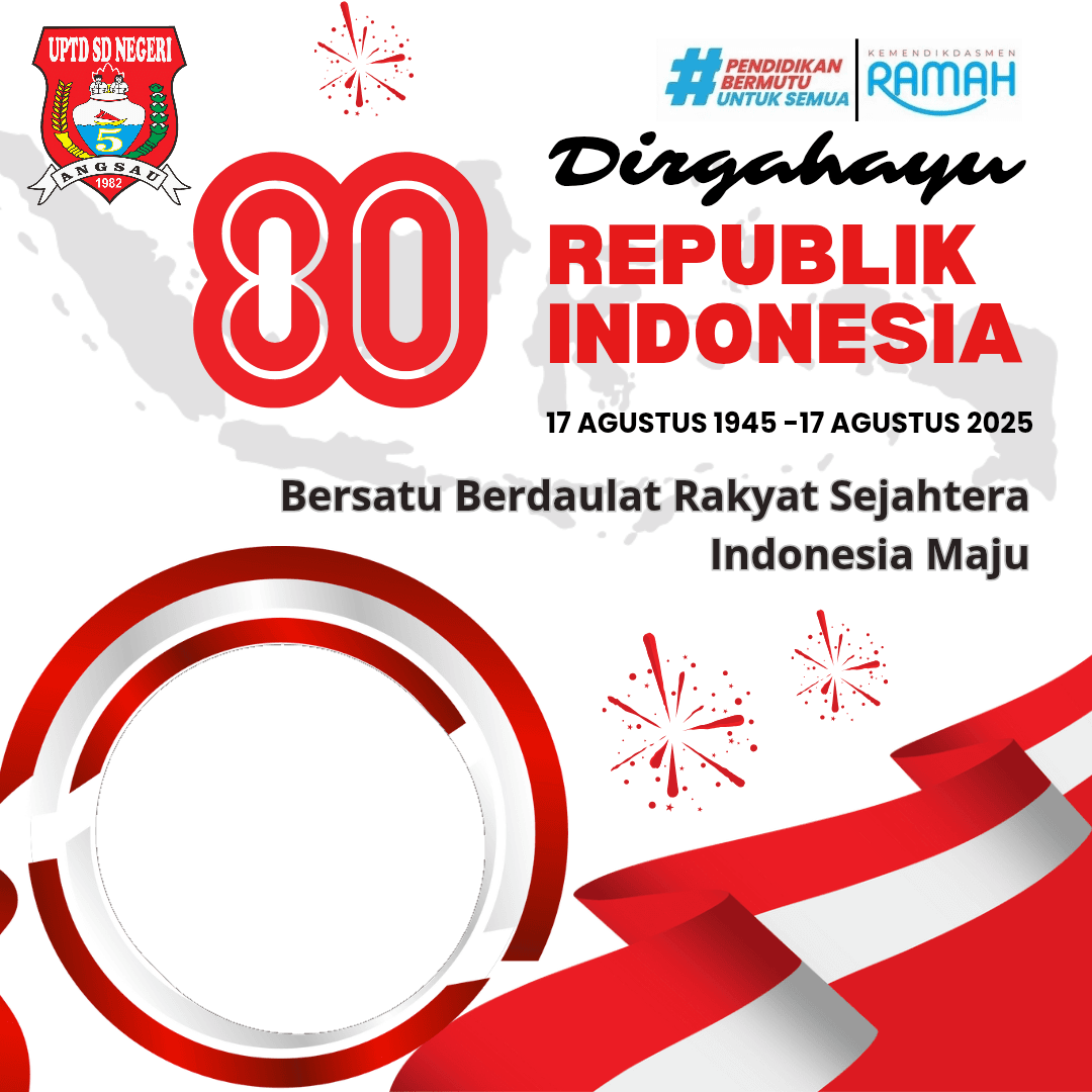 Dirgahayu Indonesia ke 80 _ UPTD SDN 5 ANGSAU