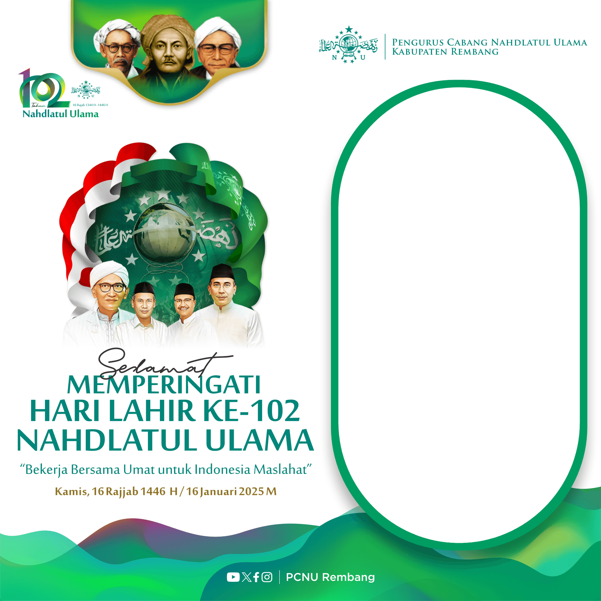 HARLAH NU ke 102-PCNU REMBANG