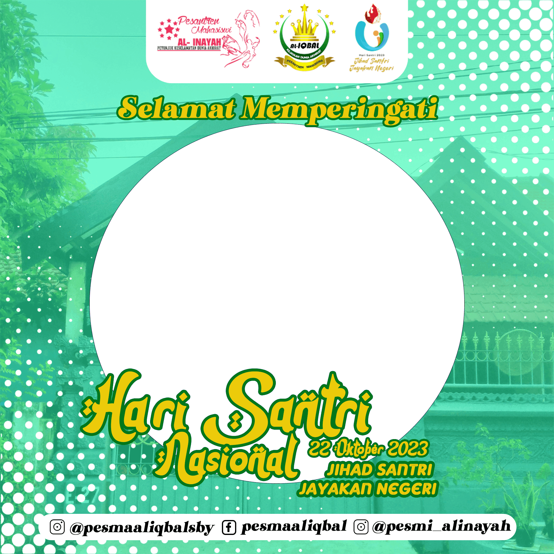 Frame Hari Santri Pesma Pesmi