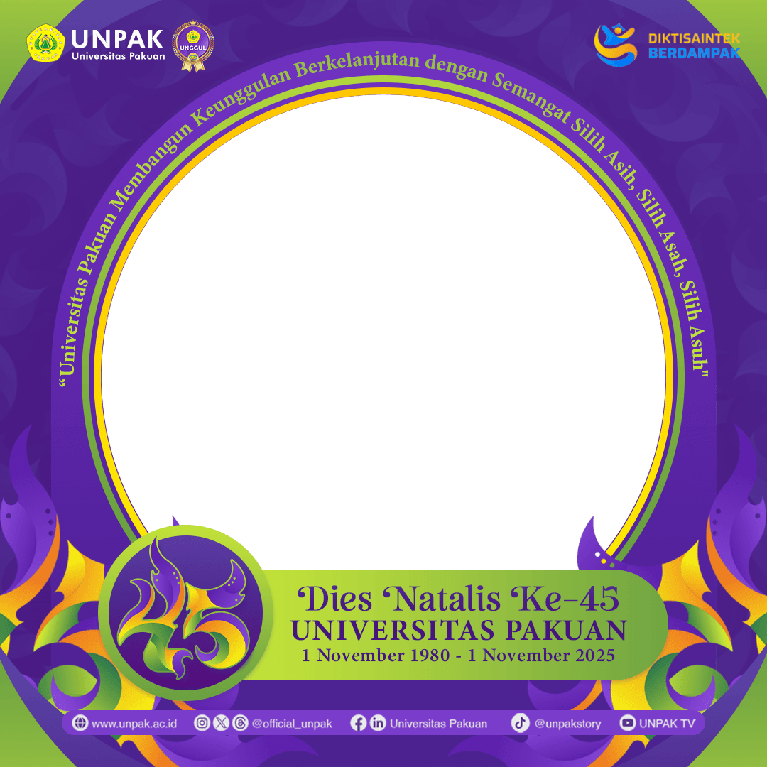 FRAME DIES NATALIS Ke-45 UNPAK