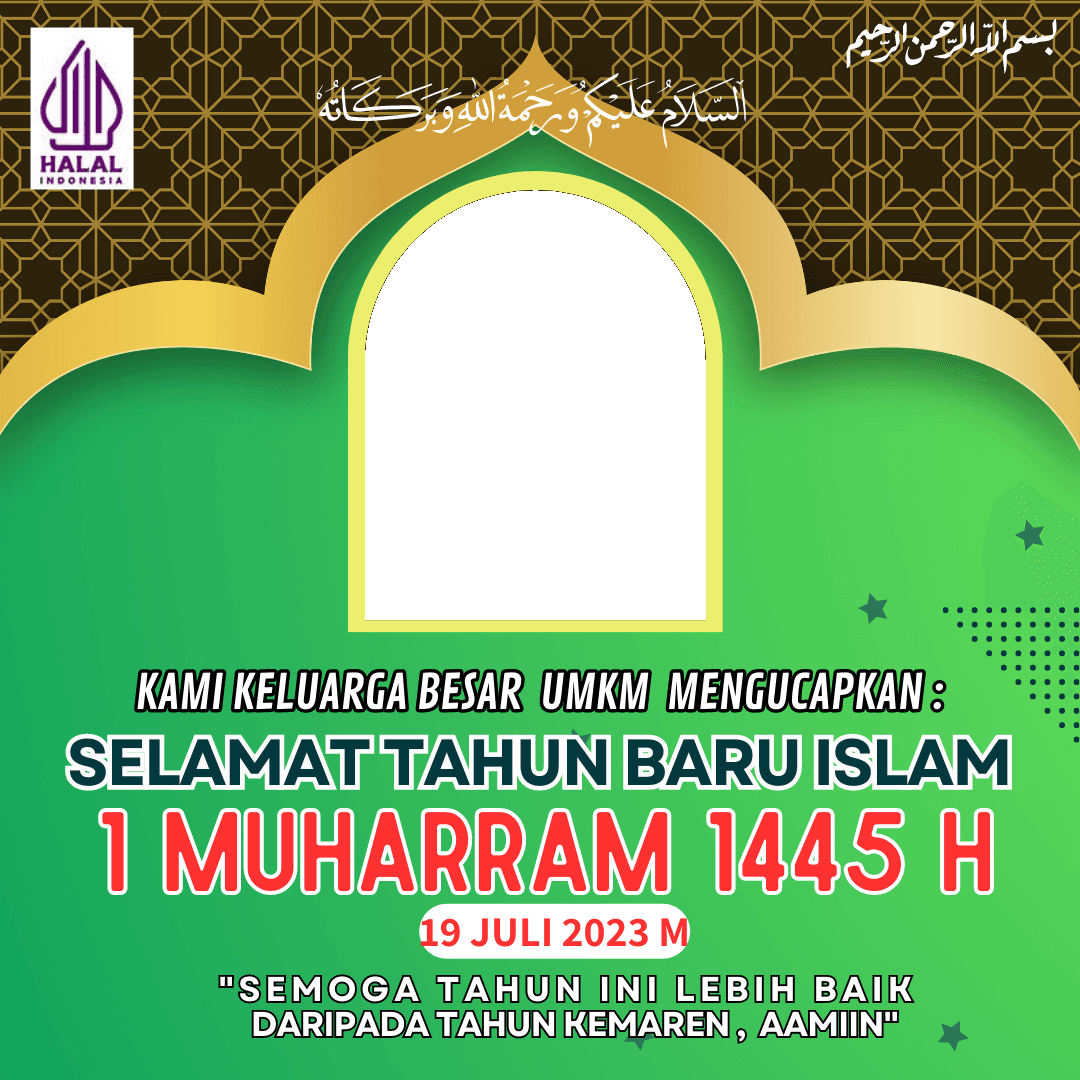 keluarga besar umkm mengucapkan selamat tahun baru muharram 1445 h