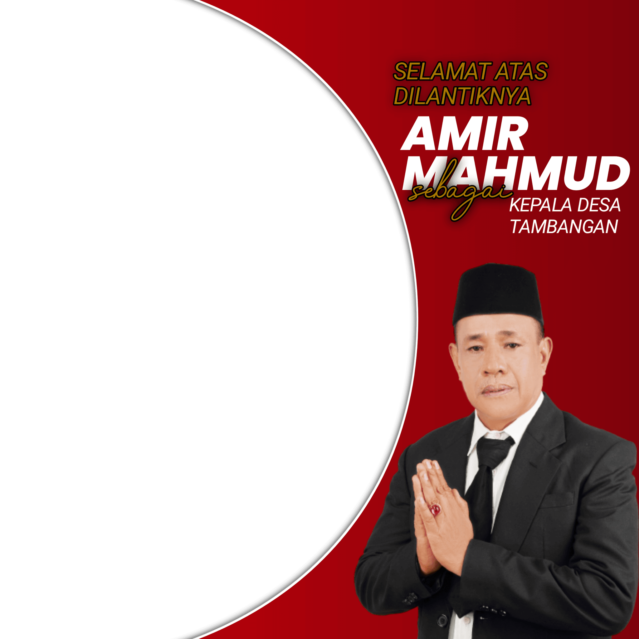 Selamat atas pelantikan kepala desa tambangan