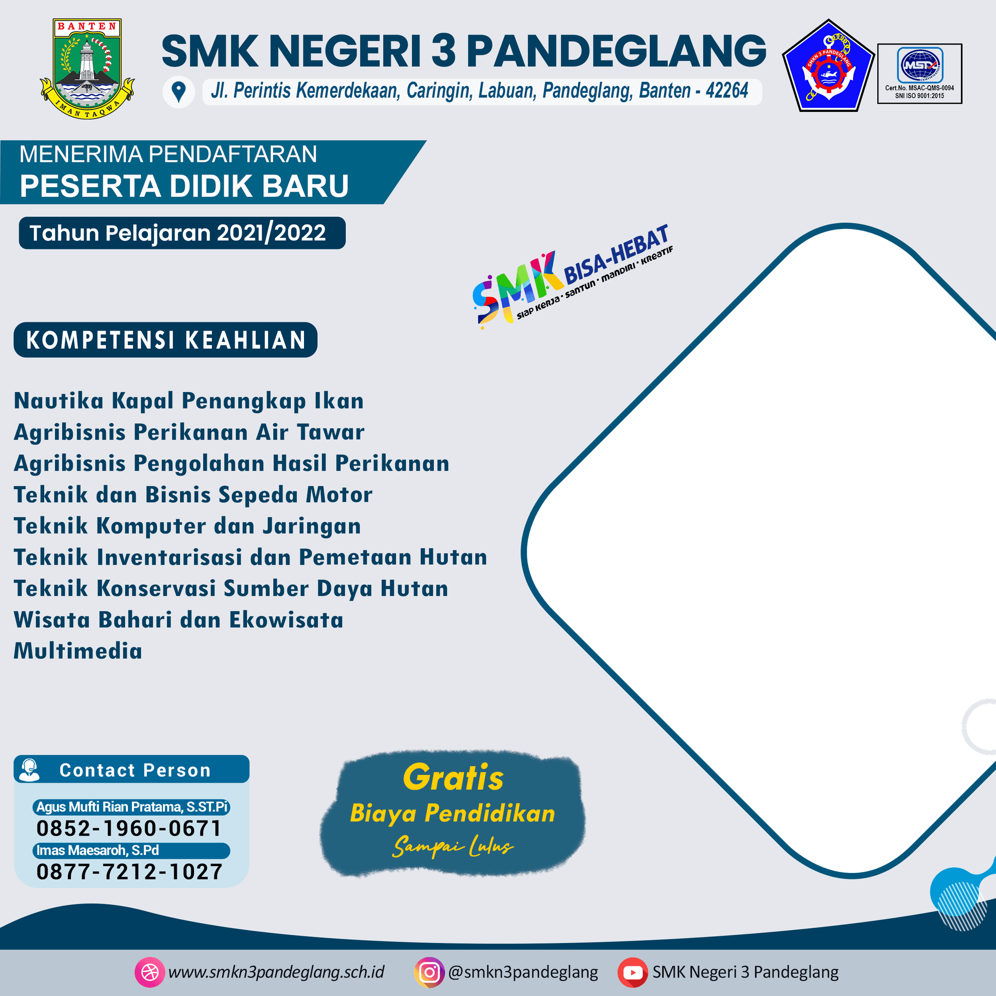 SMKN 3 PDG - PPDB 2022