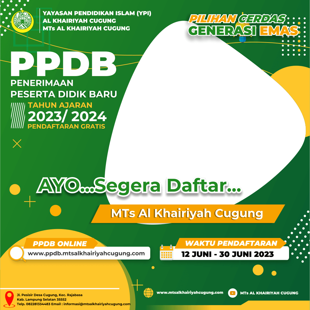 PPDB MTS AL KHAIRIYAH CUGUNG 2023-2024