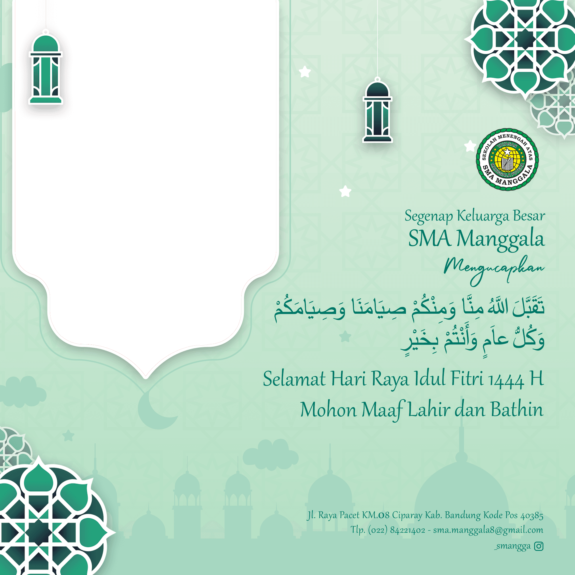 Selamat Idul Fitri 1444 - SMA Manggala