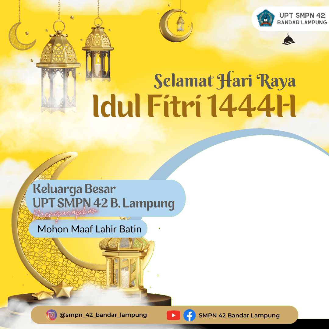 Ucapan Lebaran SMPN 42 Bandar Lampung