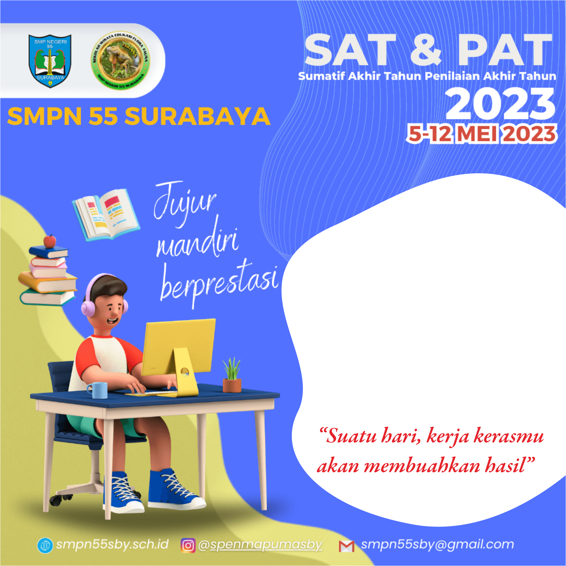 SAT & PAT SMPN 55 SBY 2023