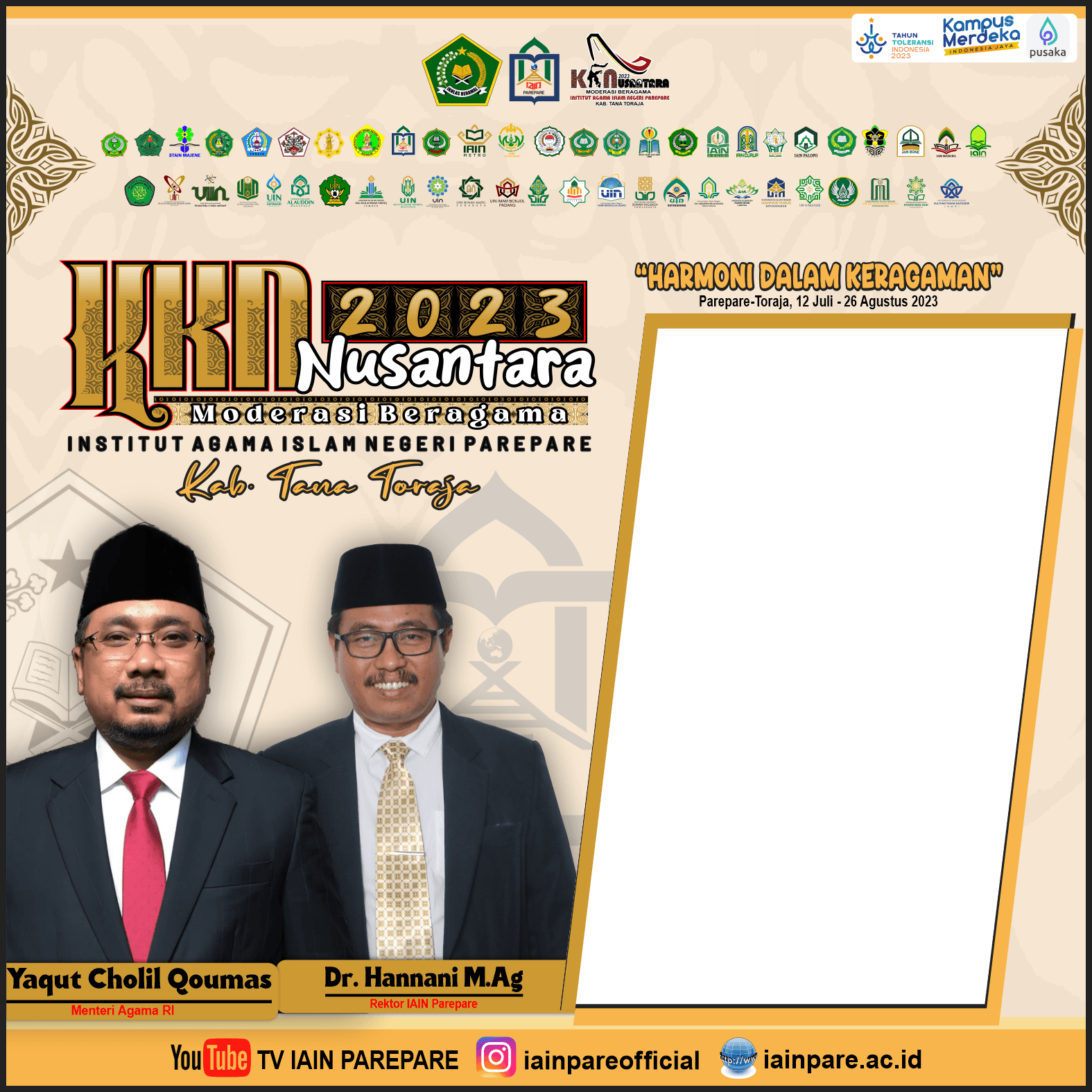 KKN moderasi beragama IAIN Parepare Tahun 2023