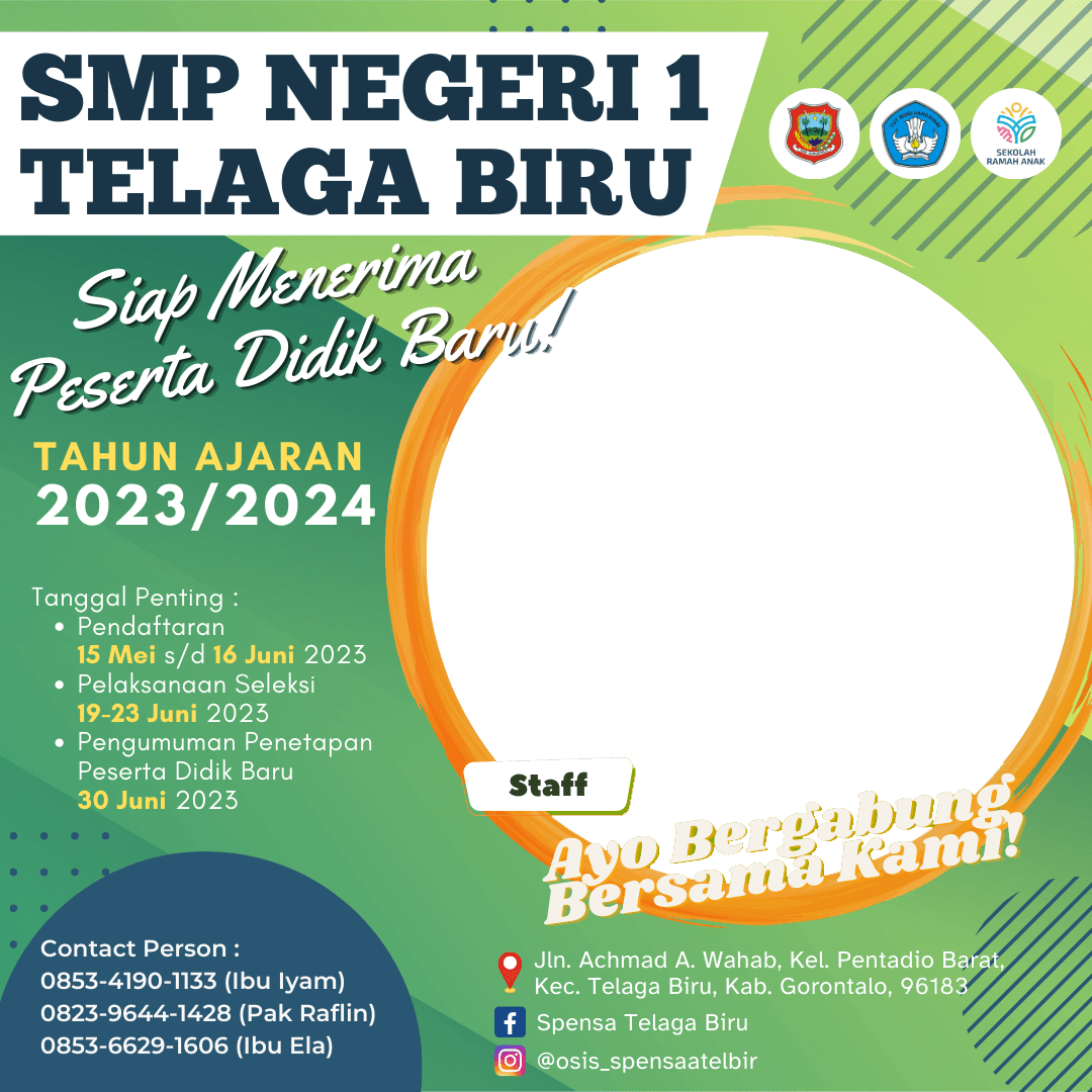 PPDB SMP NEGERI 1 TELAGA BIRU T.P 2023/2024
